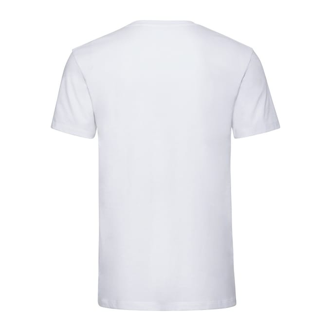 Russell Heren Authentiek Puur Organisch T-Shirt (Wit)