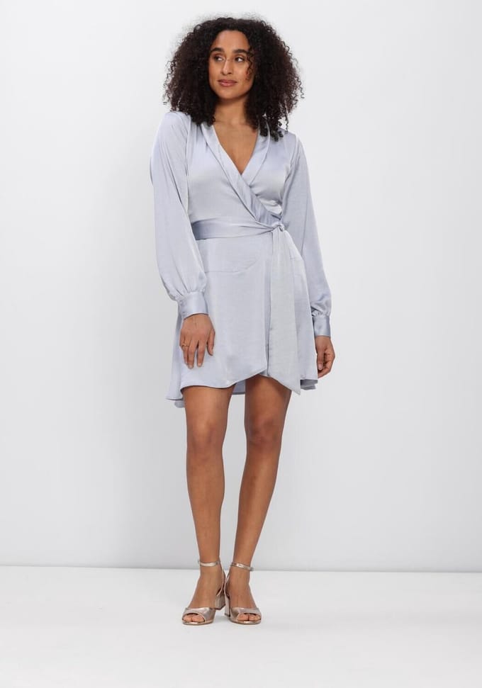 Notre-V Nv-hantie Dames - Jurk - Lichtblauw - Maat M
