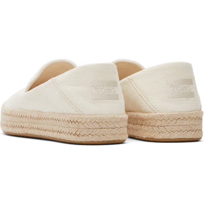 TOMS Carolina 100% Katoen Dames Espadrilles Naturel