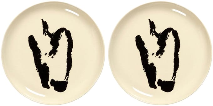 Serax - Ottolenghi Feast - Bord M - Wit/Zwart - 22 Ø - 2 stuks