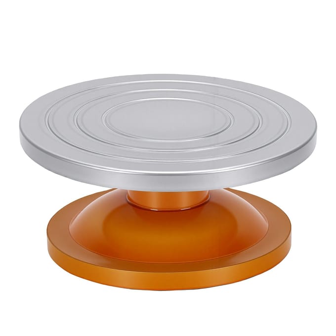 Pottenbakkersdraaischijf 25cm Heavy Duty Modelbouw Draaitafel voor Taartdecoratie gray