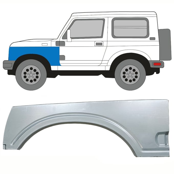 Reparatiepaneel voorspatbord voor Suzuki Samurai 1981- / Links
