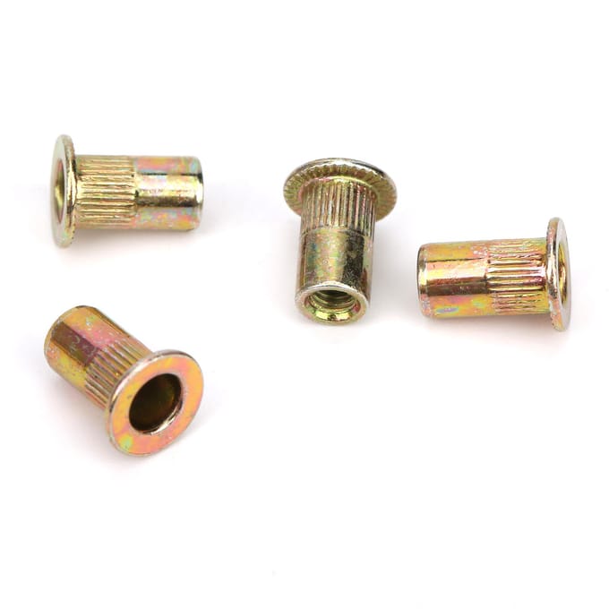 200 Stuks Zinkkleurige Plating M3 Klinkmoer Bevestiger Draadinzetmoeren Kit Hardware Beslag