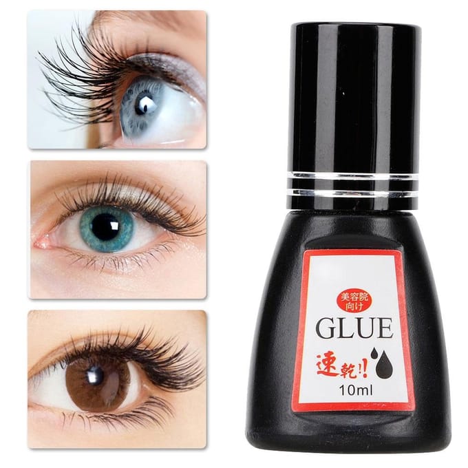 10ml Wimper Extensions Lijm Geurloos 0.5 seconden Snel Drogen DIY Wimpers Enten Gel black