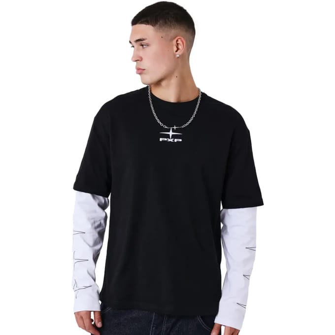 T-shirt met dubbele mouw Project X Paris Tag