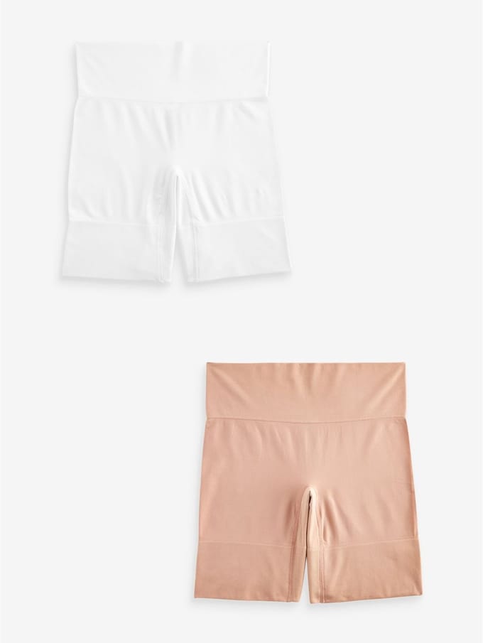 Next - Dames - Set van 2 naadloze anti-schuur shorts - Huidkleur