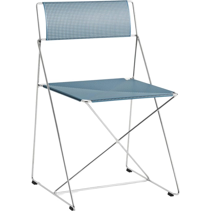 HAY X-Line stoel chroom - powder blue