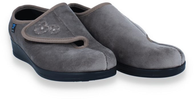 Fly Flot Dames Pantoffel | Taupe | Maat: 36