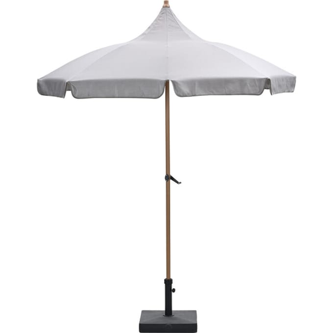 Garden Impressions Aloha – stokparasol Ø200 cm – light teak look – taupe