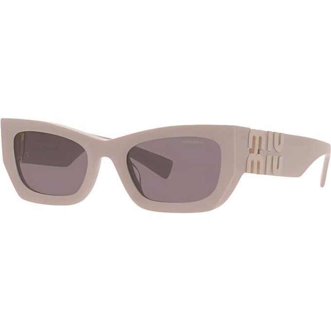 Miu Miu Lunettes de soleil œil de chat logo iconique à lettres pour femmes MU09WS17C6X1 Basic Packaging-Eyeglass Case+Box,53,Pink