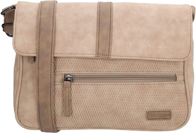 Beagles Brunete Schoudertas - Crossbodytas - Crossover - Dames - Lichttaupe