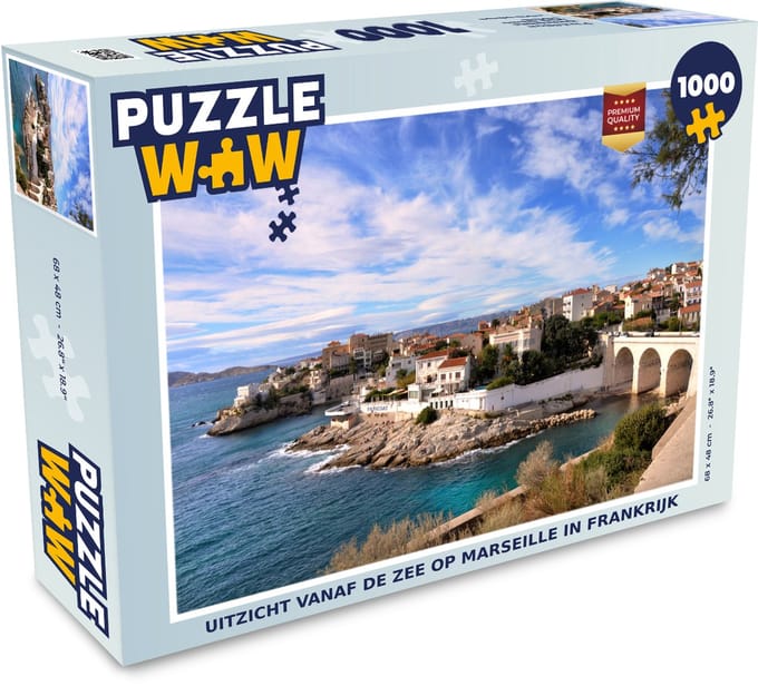 Puzzel Zee - Marseille - Frankrijk - Legpuzzel - Puzzel 1000 stukjes volwassenen