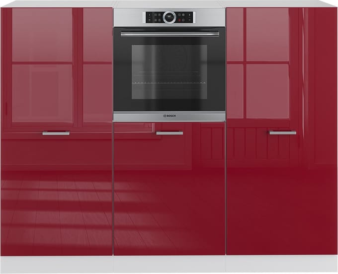 Vicco R-Line Keukenblok – 180 cm zonder werkblad Rood hoogglans/wit