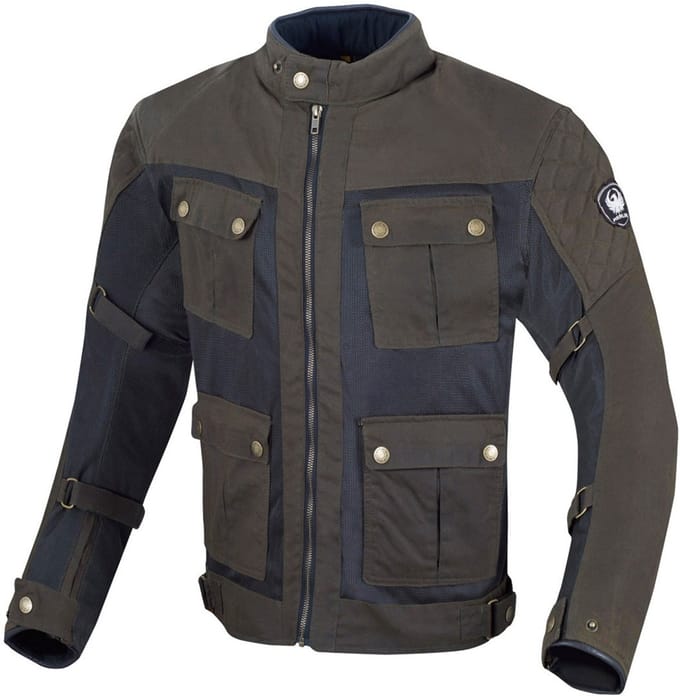 Merlin Chigwell Utility Olijfgroen Wax Motorjas - Jas