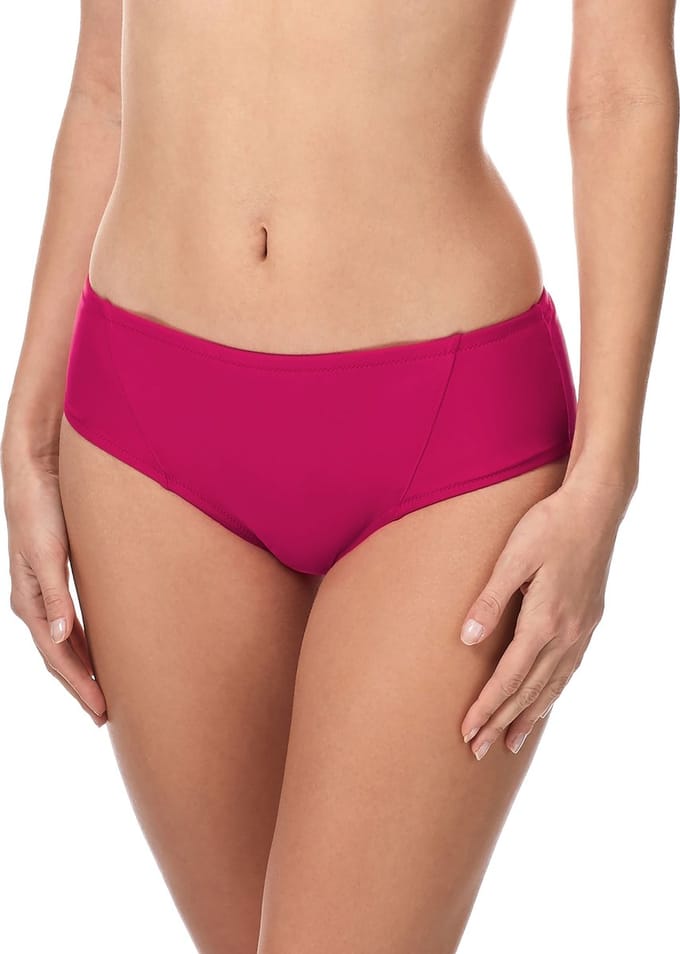 Merry Style Dames Zwembroek - Bikinibroekje - Elastische tailleband – Polyamide & Elastaan – Amarant (4140) – 48 - MS-ET-18