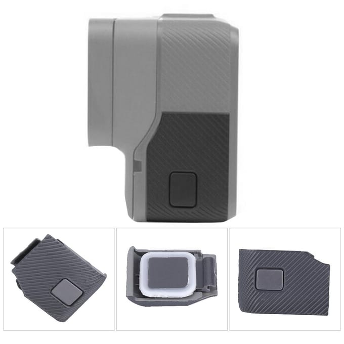 Waterdichte, stofdichte, beschermende USB-zijkap voor GoPro Hero5-camera-accessoire gray