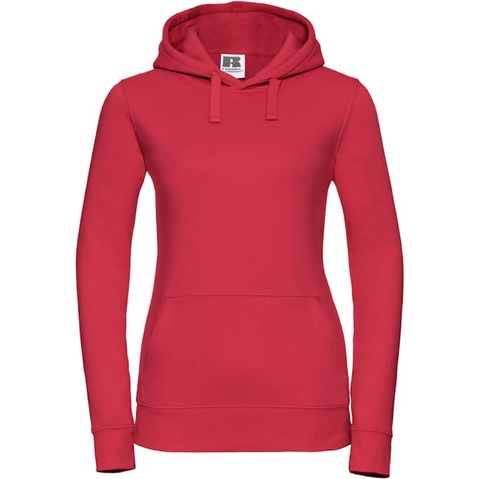 Russell Dames/Dames Authentic Hoodie (Klassiek rood)