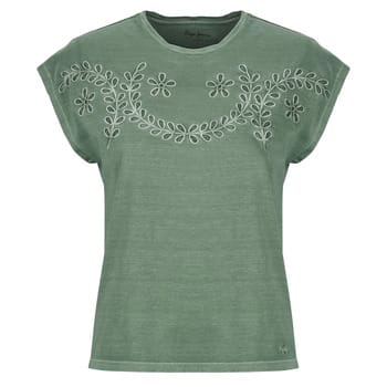 regular fit T-shirt van puur katoen model 'MINA'