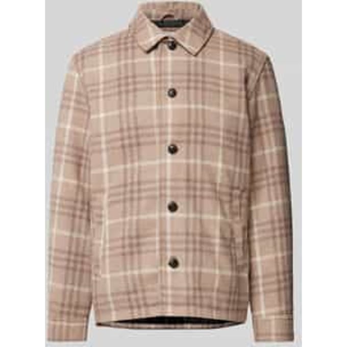 Regular fit overhemdjack met kentkraag, model 'CARTER'