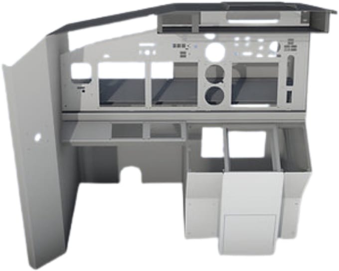B737 Single Side Captain MIP V2 - For Std TQs -TILLER