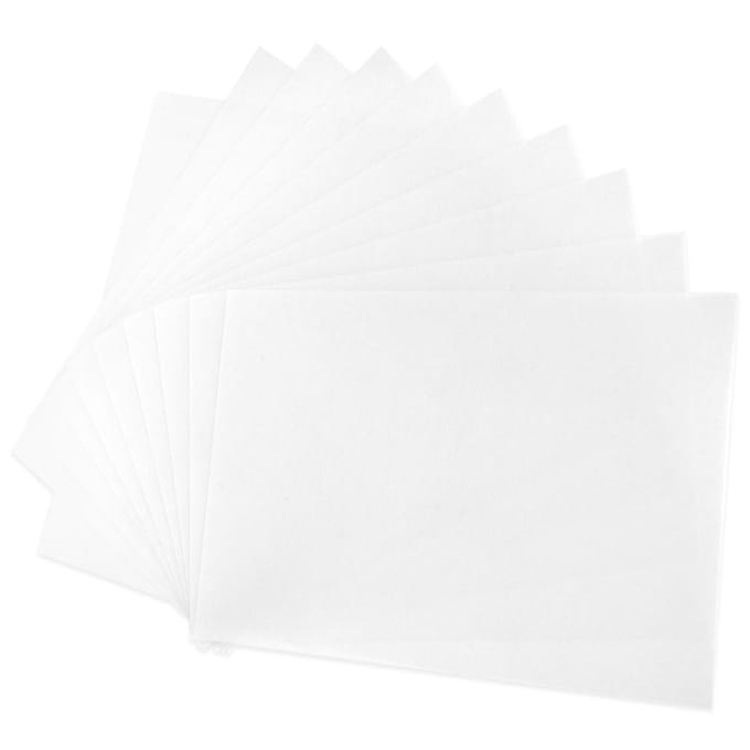 20 stuks Krimpfolie Semi-transparant Hittekrimpbaar Handgeschilderd DIY Vel 0,2 mm 20145# white