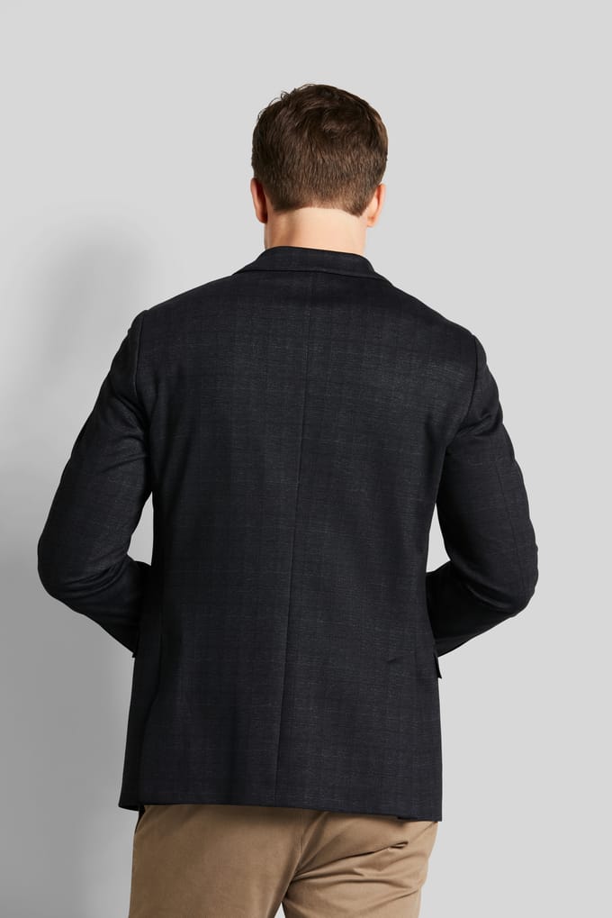 Bugatti Herren Jas met subtiel ruitpatroon
