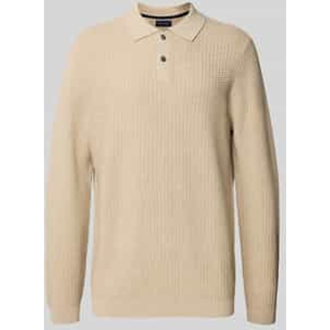 Gebreide pullover met polokraag