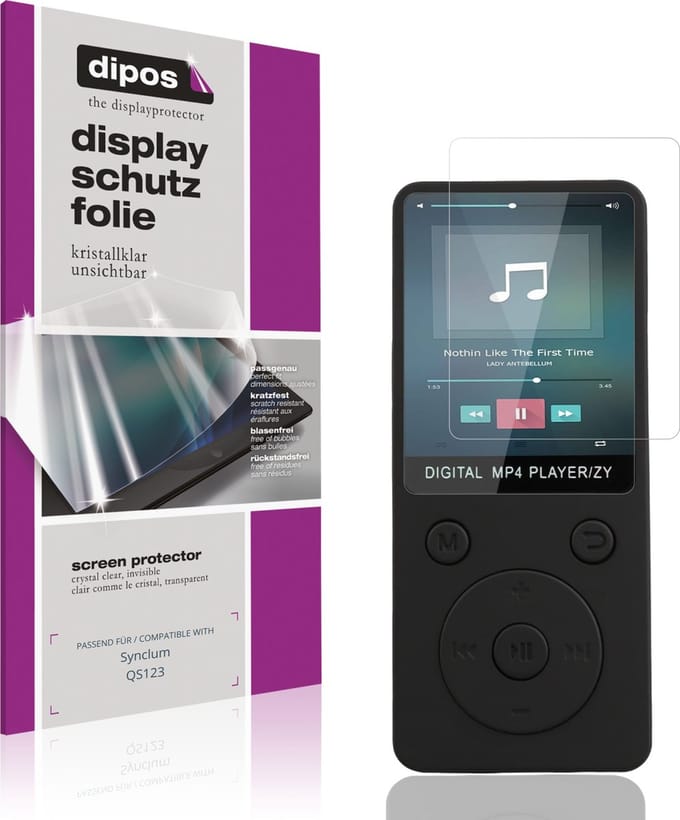 dipos – 4x Beschermfolie geschikt voor Synclum QS123 | Krasbestendige & heldere Screenprotector Ultra-Thin