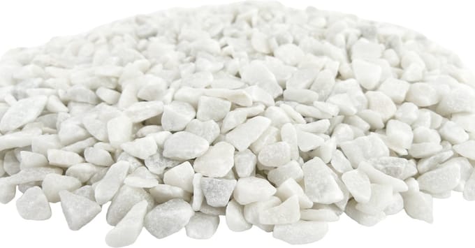 Deco Stenen 9-13mm - WIT - Bodembedekking voor Bloempotten en Plantenbakken - 1KG