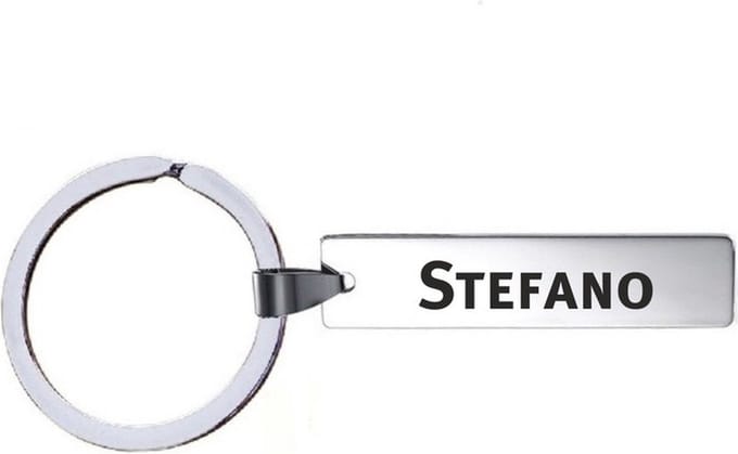 Sleutelhanger Met Naam - Stefano - RVS