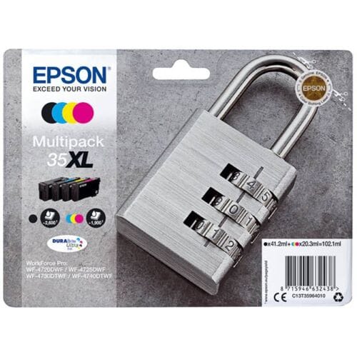 Epson Inktcartridge 35XL (T3596) 4-kleuren Multipack Hoge capaciteit