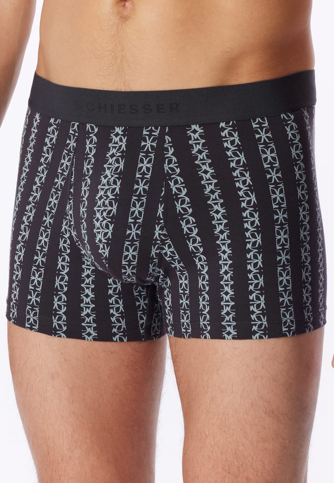 IJsblauwe short met patroon - 95/5 7