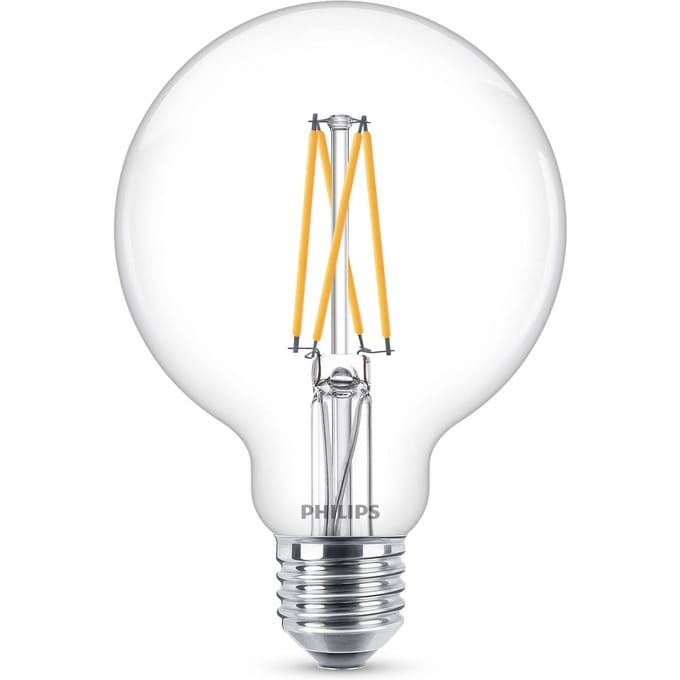 Philips E27 5,9W LED bollamp G95 helder dim 927