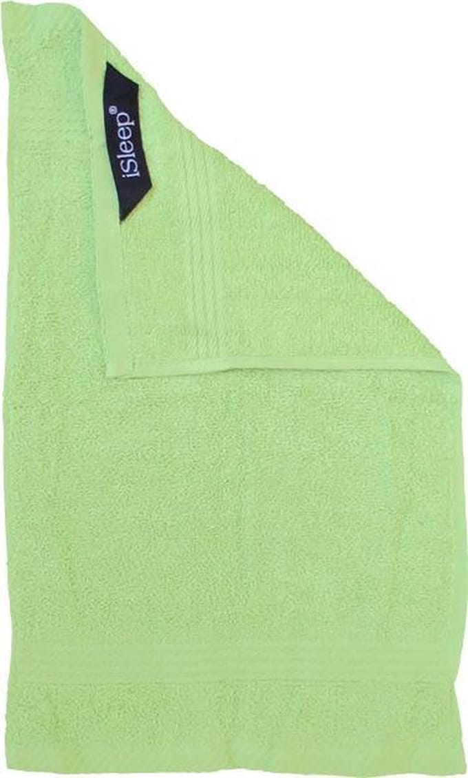iSleep Terry Gastendoek - 30x50 cm - Lime Groen - 6 stuks