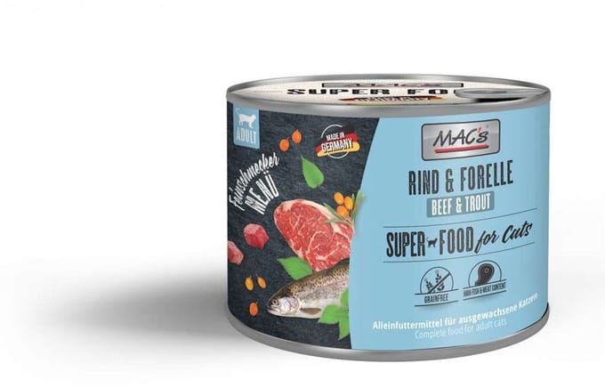 MAC's CAT - Gourmet blikje 6x200g - Rund & Forel