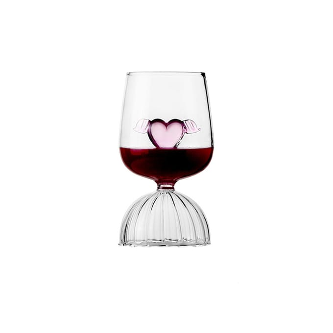 Verre à Cocktail Cœur Élégant Romantique Tasse en Verre pour Mariage Bar à Domicile Fête Restaurants 350ml Type 4