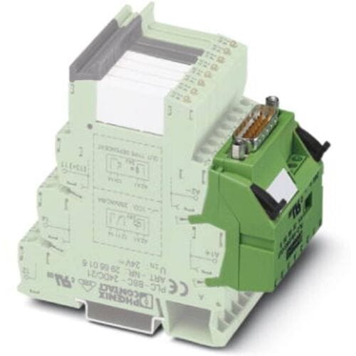 Adapter 2296087 Aantal polen: 15 Groen 1 stuk(s) Phoenix Contact PLC-V8/D15B/IN