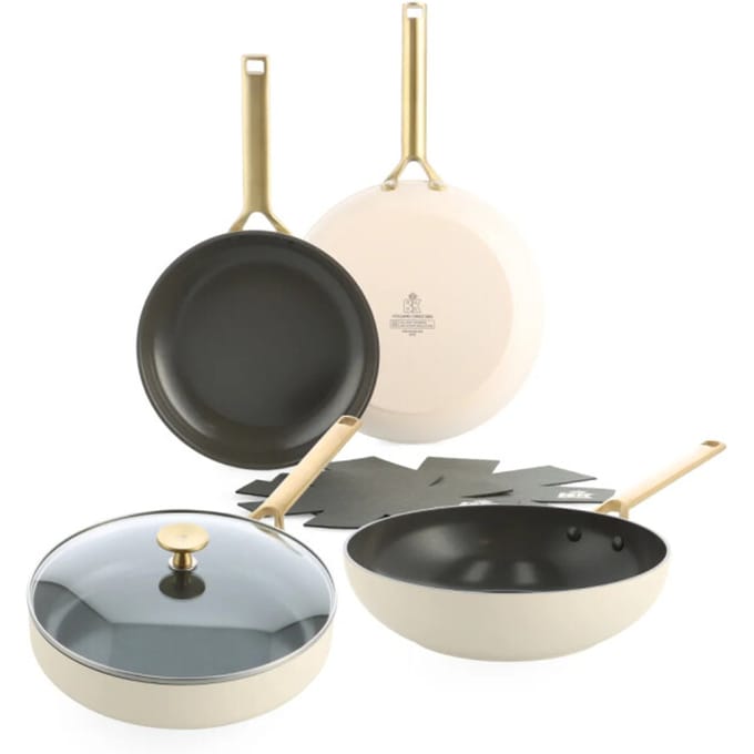 BK Cookware Bk sublime keramische pannenset crème 4-delig