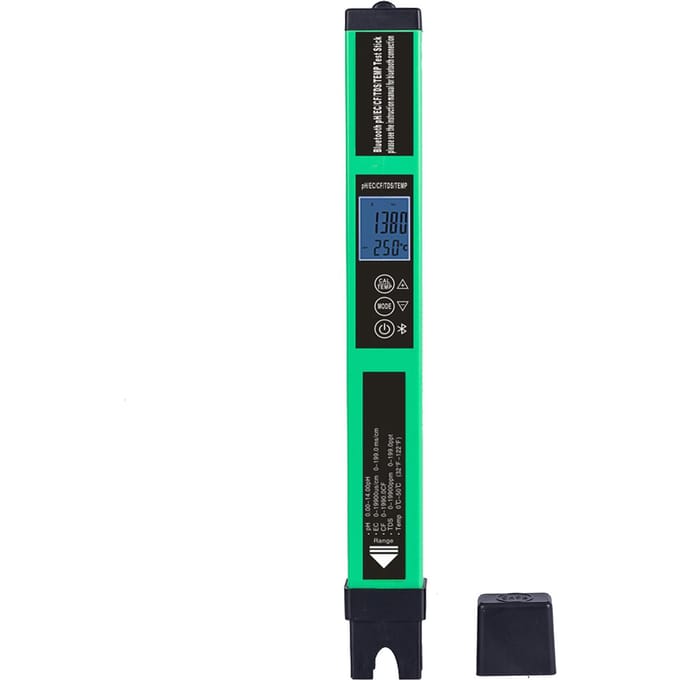 5-in-1 Digitale pH-meter Waterkwaliteitstester Slimme BT pHECTDSCFTemp Tester voor Drinkwater veelkleurig