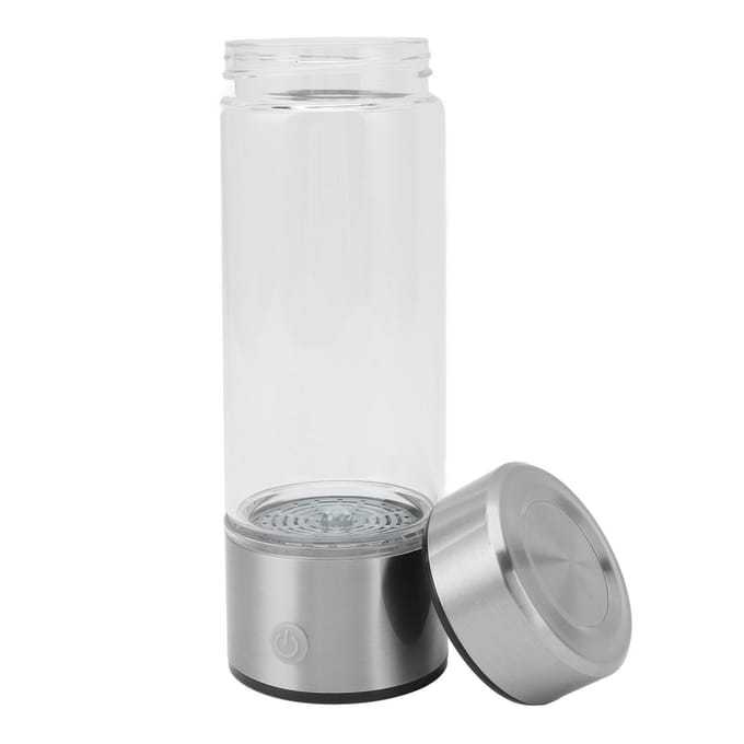 Waterstofwaterfles 1000PPB Snelle Elektrolyse 420ml Water Ionisator Anti-Aging Waterrijk Waterstofwater L white