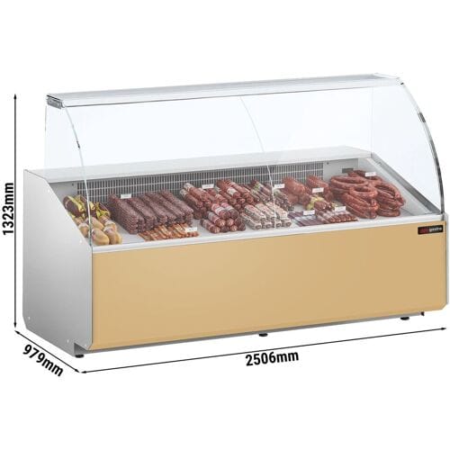 GGM Gastro Kühltheke - 2500mm - Frontblende Beige