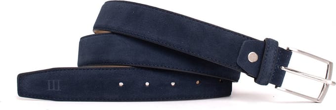 TRESANTI | ESRA I Klassieke suede riem | Navy | Size 85