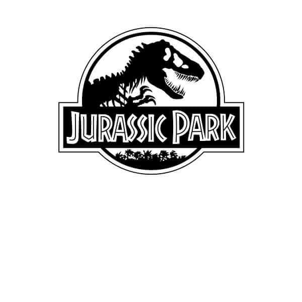 Jurassic Park Logo Hoodie - White - S