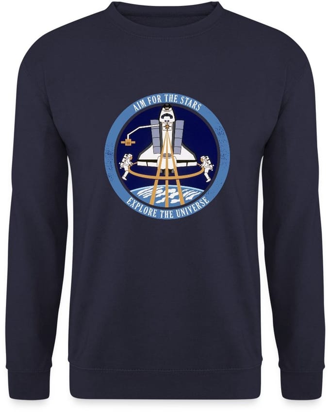 NASA Aim For The Stars Sweater Heren