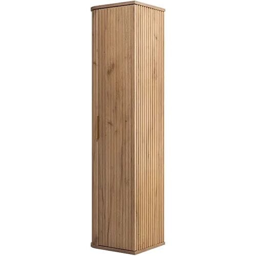 Badkamerkast, Craft Eik, gouden handgreep, 35,5 x 139 x 31,5 cm