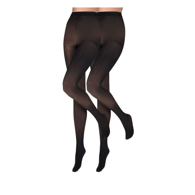 Dames panty 60 denier - microfiber - 2-Pak - Marine Blauw / S/M