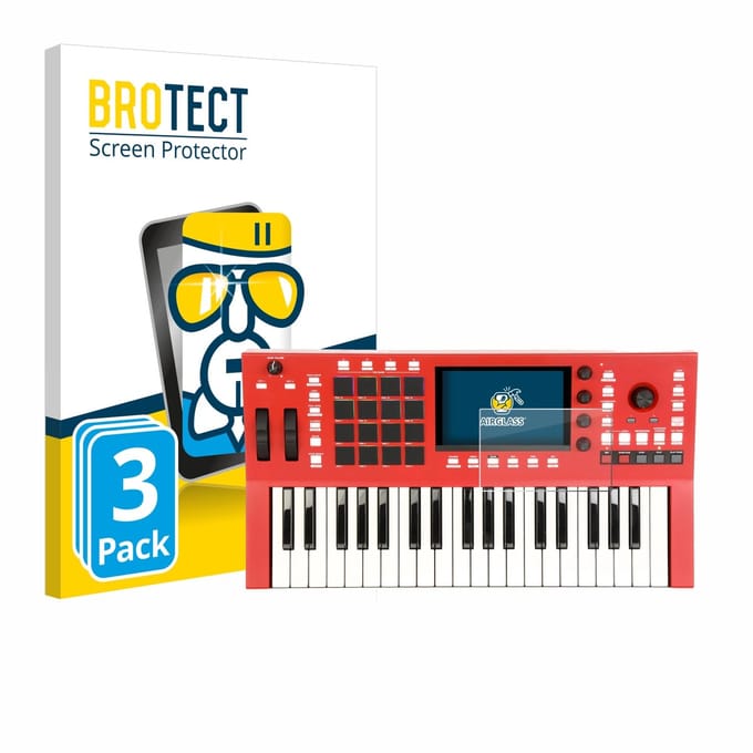 Screenprotector 3 Stuks voor Akai Professional MPC Key 37 Beschermglas transparant