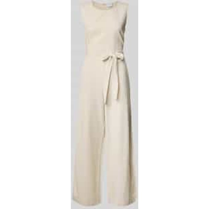 Jumpsuit met druppelvormig rugdecolleté aan de achterkant