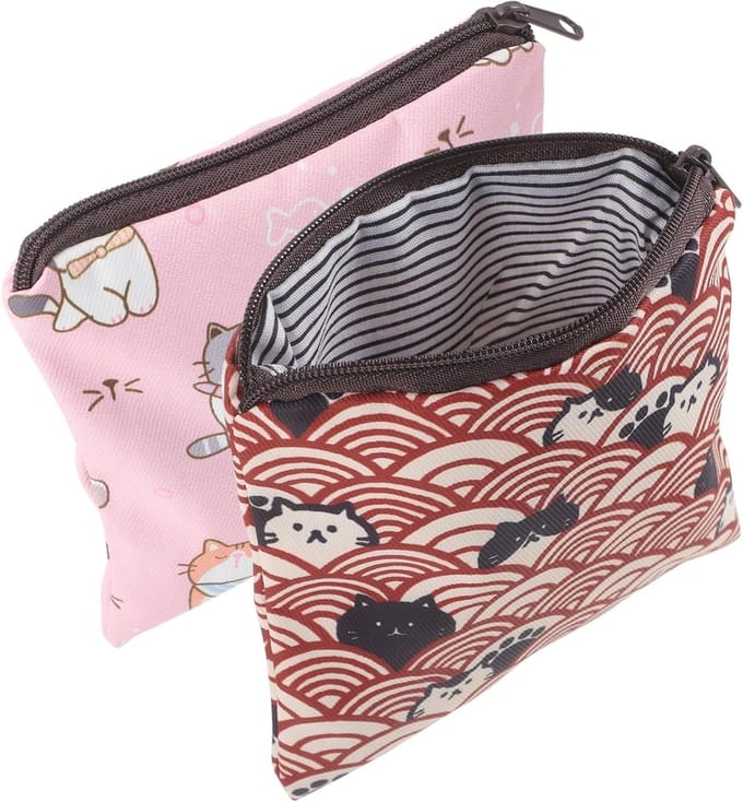 Maandverband Opbergtas - Periodezakje Tampon Organizer - Privacy Behoud - Waterdichte Polyester - 13 x 12.8 cm - Niet gespecificeerd