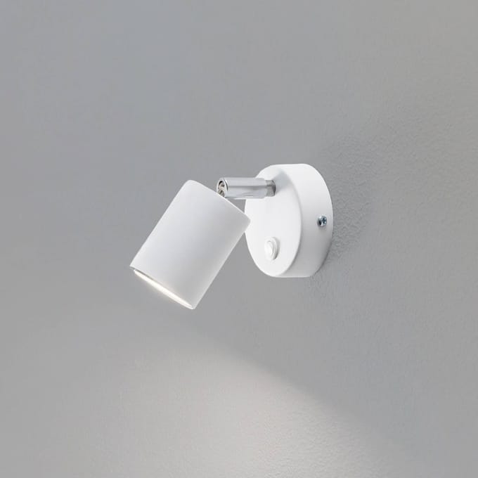 Luminex Wandspot Fun, wit, 14 cm hoog, verstelbaar, GU10